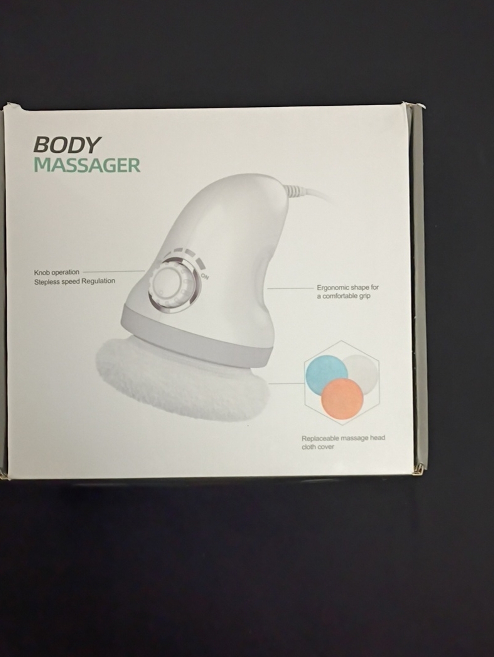 Body Cellulite Massager Handheld Electric in White